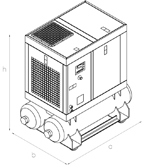 Sprężarką śrubową, seria LKV DHKT, kompresory śrubowe, pneumatyka, Hafner